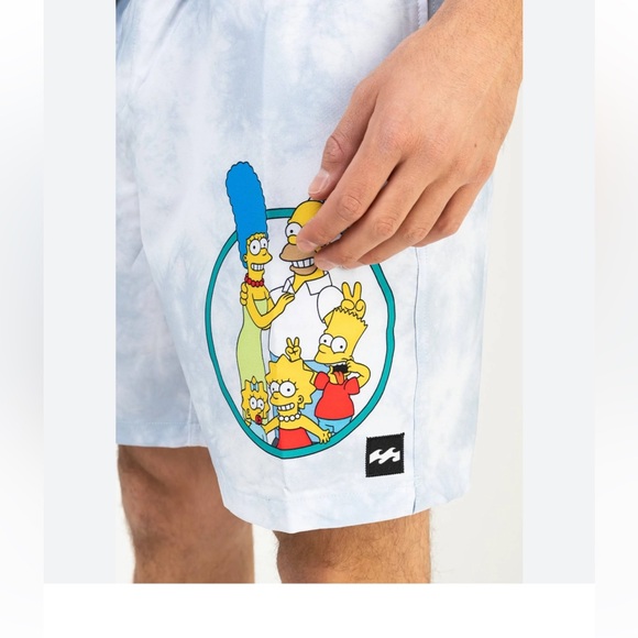 BILLABONG X SIMPSONS FAMILY BOARDSHORTS Sz S Swim trunks 6” inseam bathing suit - Picture 5 of 16